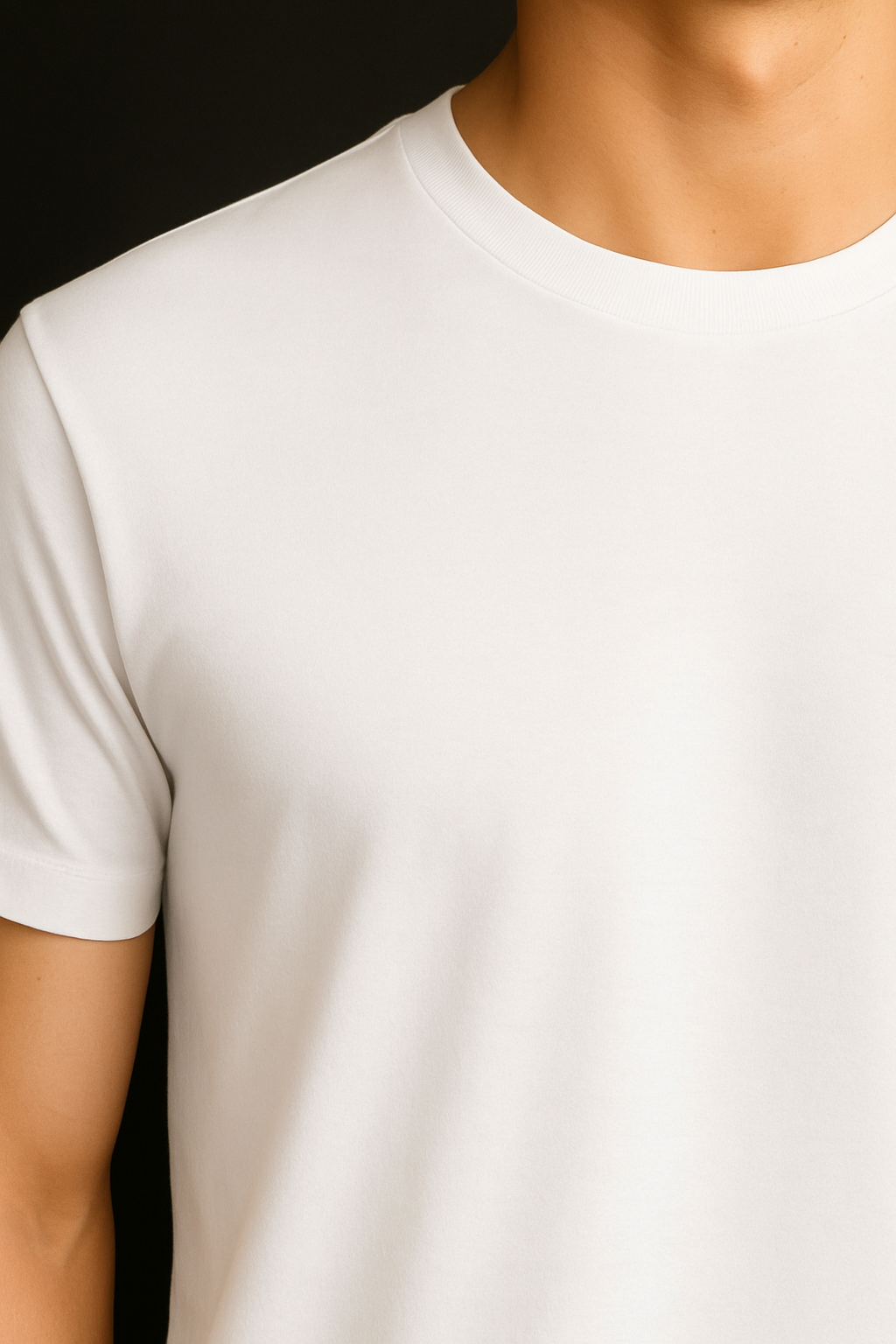 Happy White Supima Cotton T-Shirt