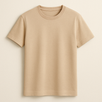Happy Beige Supima Cotton T-Shirt