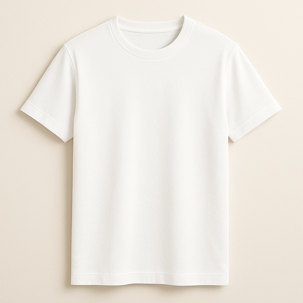 Happy White Supima Cotton T-Shirt