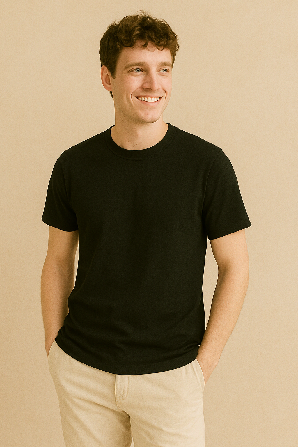 Happy Black Supima Cotton T-Shirt