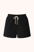 Happy Black Terry Shorts Men