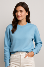 Happy Baby Blue Sweatshirt Women