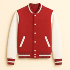 Happy Red Varsity Jacket Men