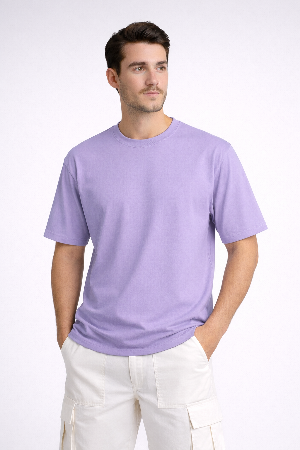 Happy Lavender Supima Cotton T-Shirt