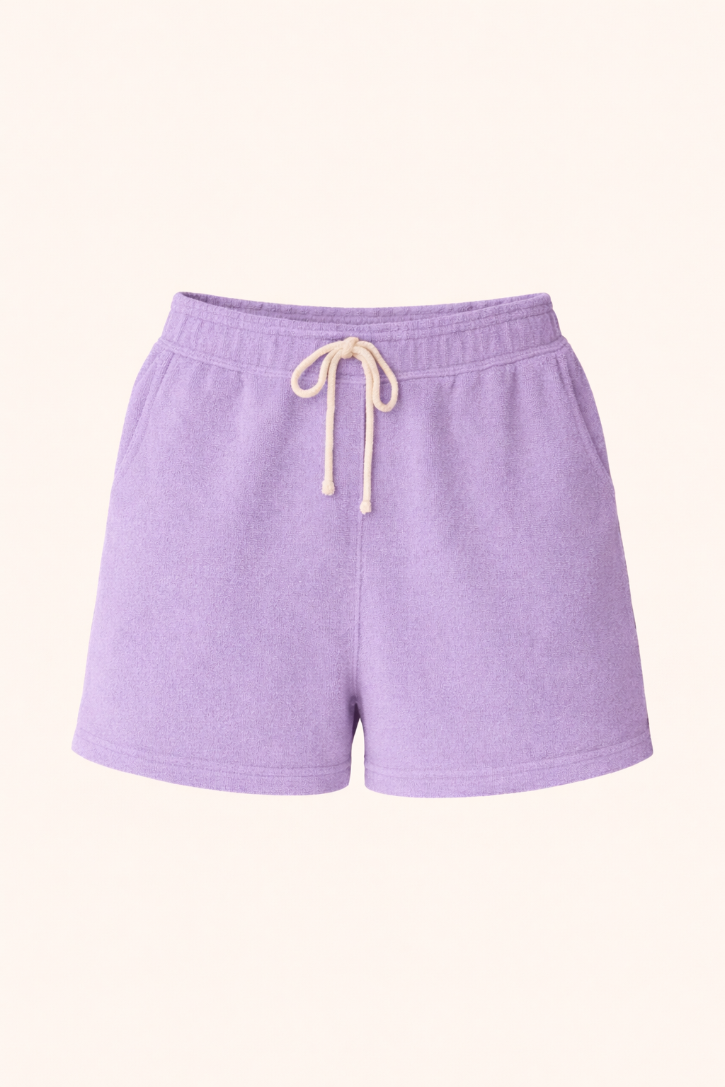 Happy Lavender Terry Shorts Women