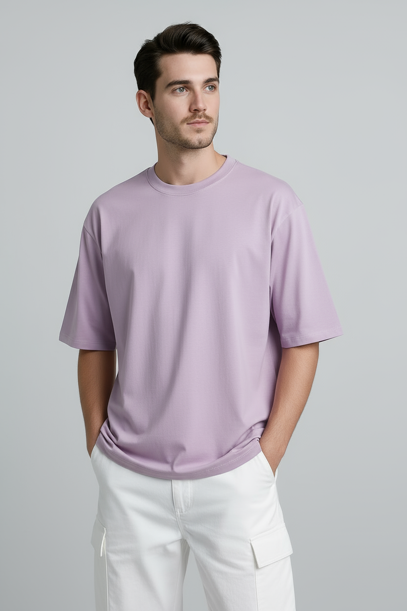Happy Lavender Oversized Classic Tshirt Men