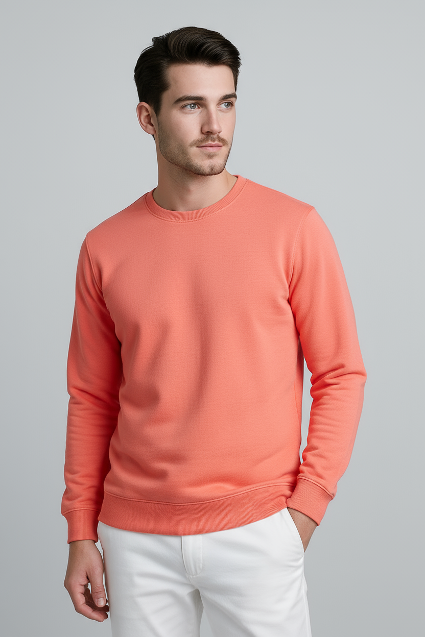Happy Coral Sweatshirt Men