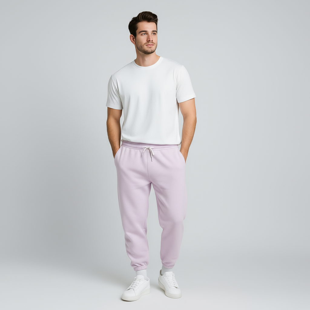 Happy Lavender Joggers Men