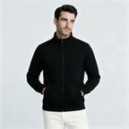 Happy Black Zip Hoodies Men